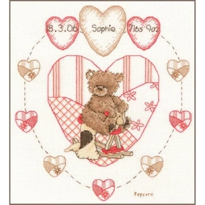 Afbeelding van Telpakket kit Popcorn heart Vervaco PN 0011202