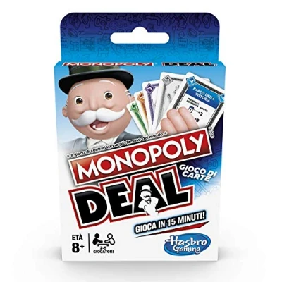 Afbeelding van Hasbro Monopoly Deal E3113 kaartspel, Italiaanse versie