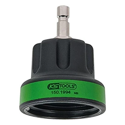 Afbeelding van KS Tools, Voertuig gereedschap, Bajonetadapter koelsysteem, #22, IG M45x3, mosgroen