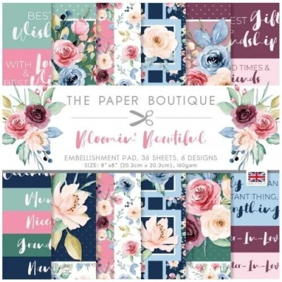 Afbeelding van The Paper Boutique Bloomin&#039; Beautiful 8x8 Embellishments Pad