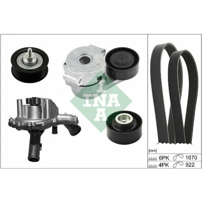 Afbeelding van INA Poly V riemen kit inclusief waterpomp 529 0301 30
