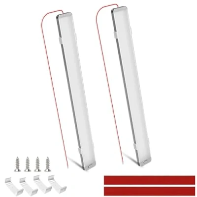 Afbeelding van Intckwan led 12 V camper, 228 leds, 10 W, strip, V, lamp 6000 K, wit, led, auto, interieur, voor bus, caravan, boot, keuken, bar, vrachtwagen, tractor (2 stuks)