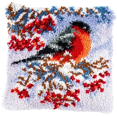Afbeelding van Vervaco Goudvink in winter Knoopkussen pakket PN 0195944