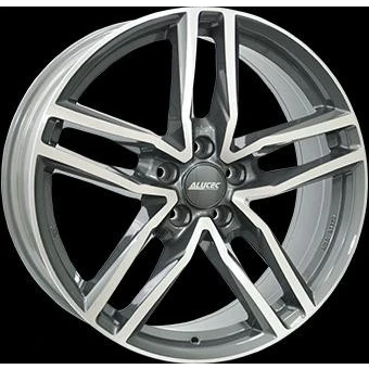 Afbeelding van ALUTEC 5 gat 20duim 112mm lichtmetalen Velg Ikenu graphit Front poliert IKE852045V22 9