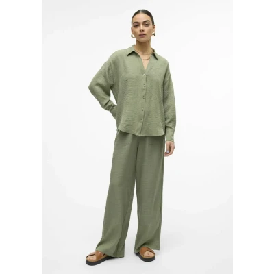 Afbeelding van Vero Moda MIT Vmmelaney HOHE Taille Broek, Dames, Maat: XXL, Laurel wreath