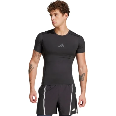 Afbeelding van adidas Performance Techfit Control Training Sport Tshirt, Heren, Maat: Medium, Black
