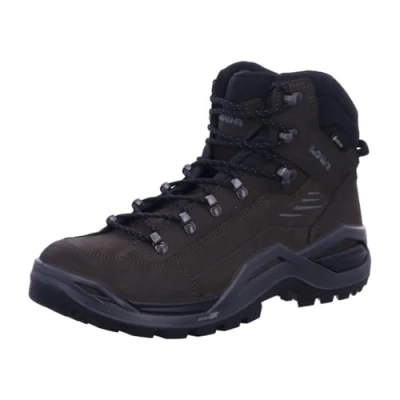 Afbeelding van Lowa Renegade EVO MID Outdoorschoenen, Heren, Maat: 49.5, Dunkelbraun/schwarz Nubukleer/ textiel