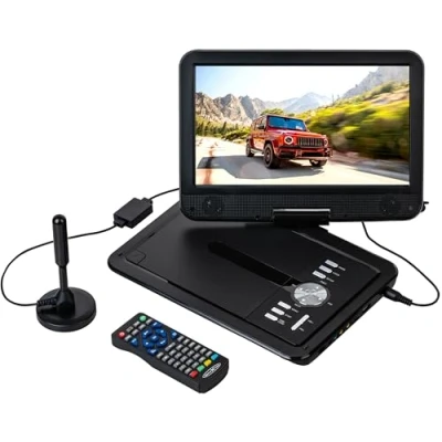 Afbeelding van Reflexion DVD1025 Draagbare TV met DVD speler 25.6 cm 10.1 inch Energielabel: E (A G) Werkt op een accu