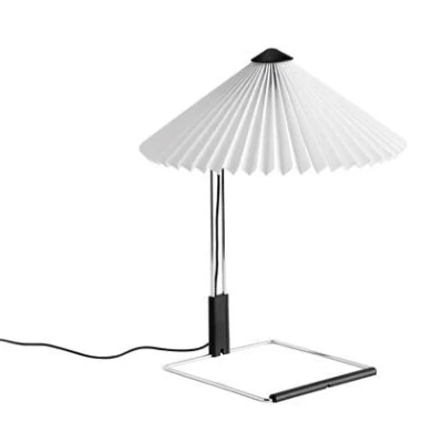 Afbeelding van HAY Matin Tafellamp Mirror Base H 38 cm Wit