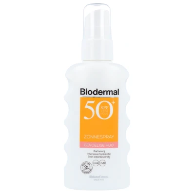 Afbeelding van Biodermal Gevoelige Huid SPF50+ Zonnebrand Spray 175ml