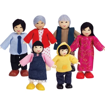 Afbeelding van Hape Poppenhuis Familie Aziatisch
