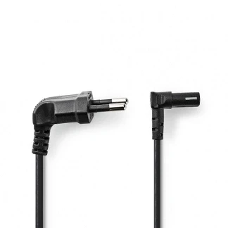 Afbeelding van C7 kabel Nedis 2 meter (Haaks, Omhoog/omlaag)