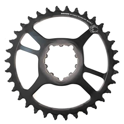 Afbeelding van Sram X Sync 2 kettingring van staal, direct gemonteerd, 6 mm, offset adelaar: zwart 34T