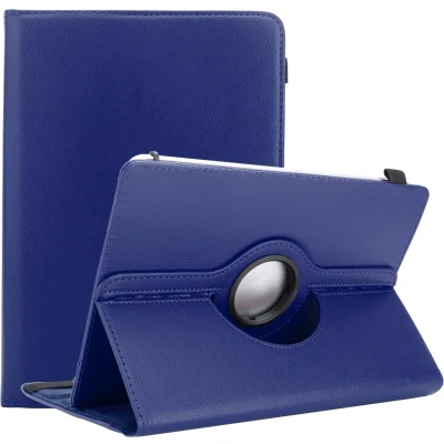 Afbeelding van Cadorabo Tablet Hoesje geschikt voor Alcatel 1T (7 inch) 2021 in Donker Blauw 360 graden beschermhoes van imitatieleer met standfunctie en elastische band