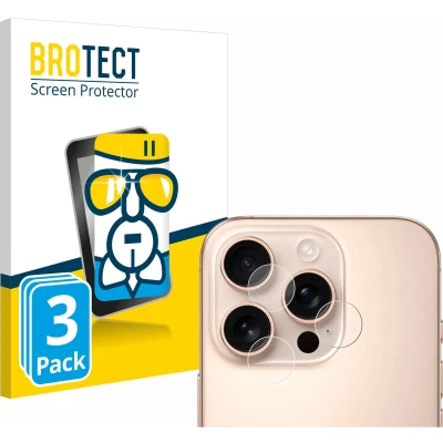Afbeelding van BROTECT Screenprotector voor Apple iPhone 16 Pro Max (ALLEEN Camera Lens) Folie Beschermfolie Beschermglas transparant (3 Stuks)