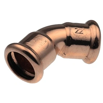 Afbeelding van Vsh Xpress Bocht 45 Graden 35 X Mm.Pers 7041 Koper