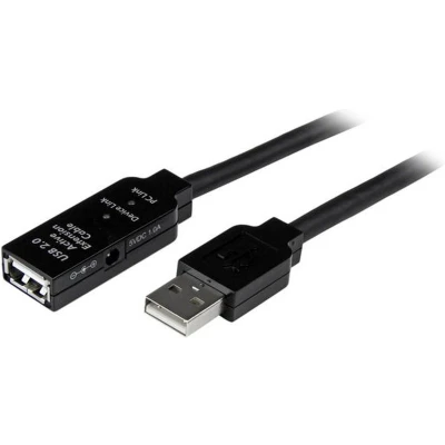 Afbeelding van USB kabel Startech USB2AAEXT15M Zwart