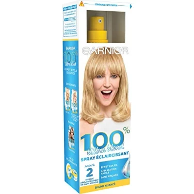 Afbeelding van Garnier 100% Ultra Blond verhelderende spray, natuurlijk &amp; progressief, highlights, Cristal Soleil 125 ml