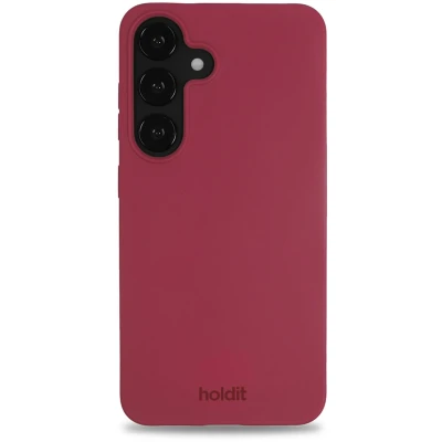Afbeelding van Holdit Hoesje Geschikt voor Samsung Galaxy S25 Plus Siliconen Soft Case Rood
