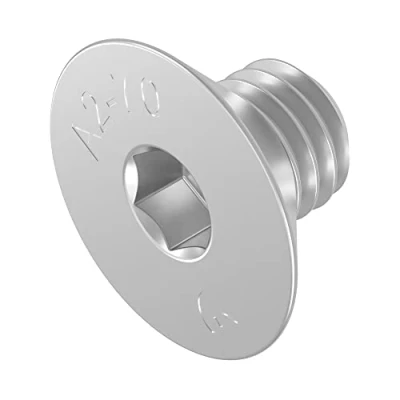 Afbeelding van SECCARO Set van 20 verzonken schroeven M6 x 8 mm roestvrij staal V2A VA A2 DIN 7991 / ISO 10642 binnenzeskant