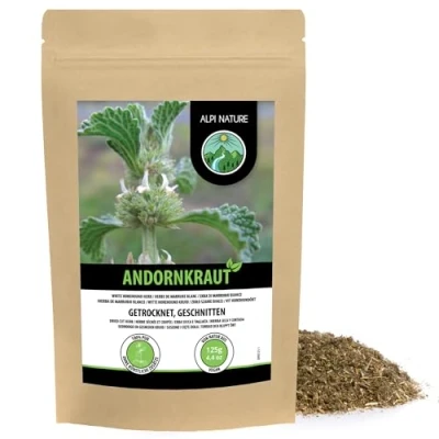 Afbeelding van Infusie van witte malrove (125 g), kastanjekruid, marubthee, gesneden, zacht gedroogd, 100% zuiver en natuurlijk