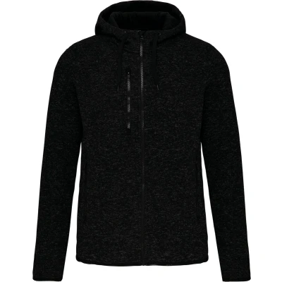 Afbeelding van PROACT Heather herenvest met capuchon PA365 Dark Grey Melange