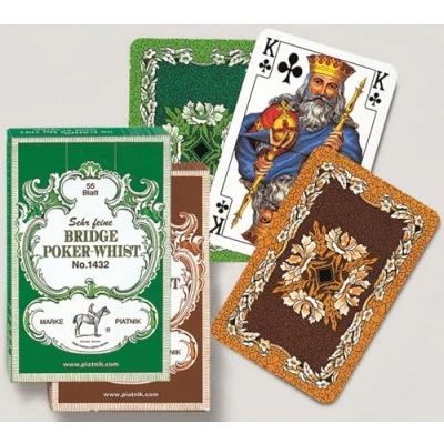 Afbeelding van Piatnik 1432 Speelkaarten Bridge Poker Whist 55 stukjes
