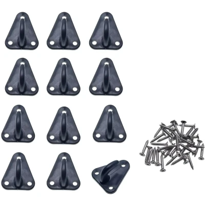 Afbeelding van Benson Aanhangwagen haak 12dlg zwart metaal 40 x 45 mm voor aanhangwagennet