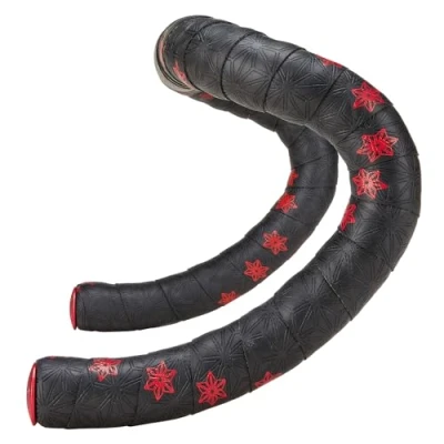 Afbeelding van Supacaz Super sticky kush galaxy stuurlint zwart / rood inclusief aluminium stuurplug