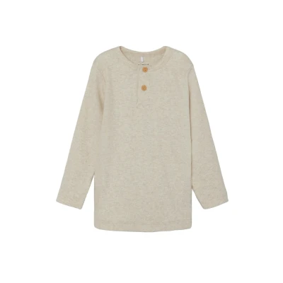 Afbeelding van Name it KAB NOOS Longsleeve voor kinderen, Maat: 134/140, Peyote melange