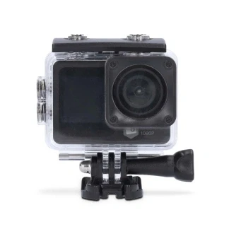 Afbeelding van Nedis Action Cam Dubbel scherm 1080p@30fps 12 MPixel Waterbestendig tot: 30.0 m 70 min Wi Fi App beschikbaar voor: Android / IOS Mounts inbegrepen Zwart