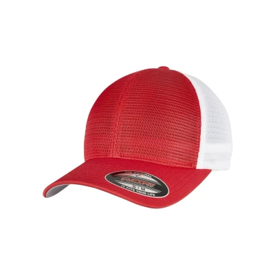 Afbeelding van Flexfit Omnimesh 2TONE Pet, Maat: S/M, Red/white