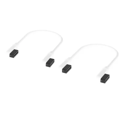Afbeelding van Corsair iCUE LINK Cable 2 x 135 mm met 90 graden connectors wit