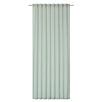 Afbeelding van Elbersdrucke gordijn met verborgen lussen Air 03 mint semi transparant 255 x 140 cm 201807 voor woonkamer, slaapkamer, keuken, hal, kinderkamer