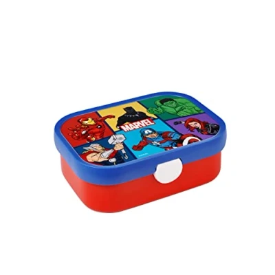 Image de Mepal Boîte à Déjeuner Campus Lunch Box Bento pour Enfants Boite Repas avec Compartiment Fermeture Clip Sans BPA et Compatible au Lave Vaisselle 750 ml Avengers