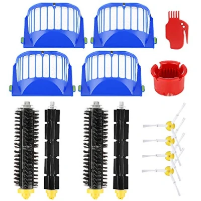Afbeelding van Isincer vervangende accessoires voor iRobot Roomba 600 serie 605 615 616 620 621 630 635 650 652 660 665 680 690 695, onderdelen borstels en filters met schroeven stofzuiger robot