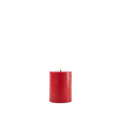 Afbeelding van Uyuni Led Rustieke Kaars Rood 7,8x10cm