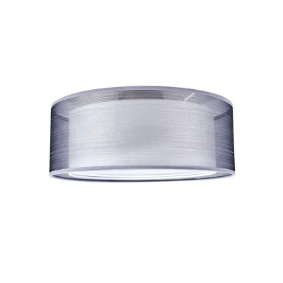 Afbeelding van Lindby plafondlamp 3lichts Stof, plastic, metaal H: 18 cm E14 grijs, wit, mat nikkel
