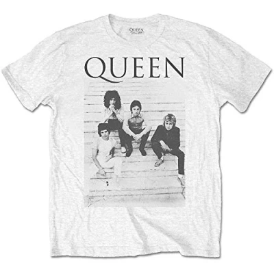 Afbeelding van Queen Stairs Heren T shirt XL Wit