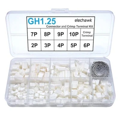 Afbeelding van GH1.25 connectoren en krimpverbindingsset compatibel met JST GH connectoren, 1,25 mm afstand voor Pixhawk Cube 6C 6X Pixhawk4 Drone Flight Controller
