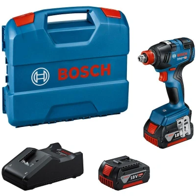 Afbeelding van Bosch Professional GDX 18V 200 06019J2206 Accu draaislagmoeraanzetter 18 V 4.0 Ah Li ion Incl. 2 accus, lader, koffer, Brushless