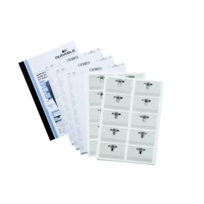 Afbeelding van Badge Durable met combiklem 54x90mm set à 20stuks