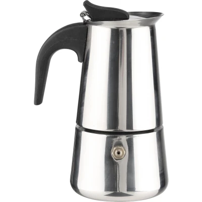 Afbeelding van RVS moka/espresso percolator koffiemaker voor 2 kopjes