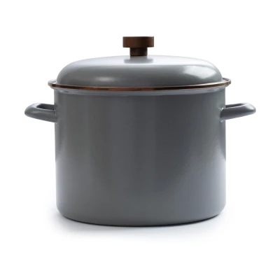Afbeelding van Barebones Emaille Soeppan Ø 260 Mm Slate Grey Grijs Keukengerei