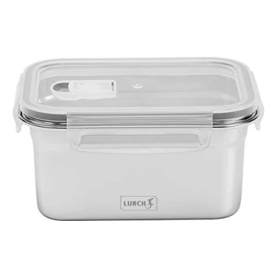 Afbeelding van Lurch 240892 lunchbox Safety / opbergdoos van hoogwaardig roestvrij staal met BPA vrije kunststof deksel 1000 ml