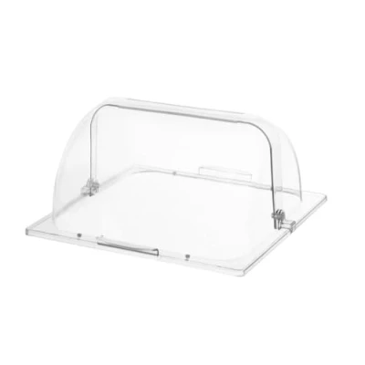 Afbeelding van Hendi Roltop presentatie kap GN 2/3, Polycarbonaat, Transparant, 33,5(b)x36,5(d)x17,5(h)cm, 427538