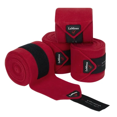 Image de LeMieux Bandages Luxury Polo ensemble de 4 Chilli Red Full