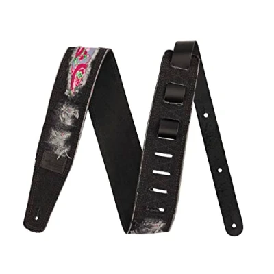 Afbeelding van Fender Wrangler gescheurde jeansriem zwart