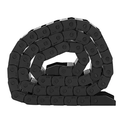 Afbeelding van 1 m R18 kabelketting polsband van nylon, zwart, energiekettingbrug voor 3D printers, machine, digitaal besturingsgereedschap, 10 x 20 mm (10 R18)
