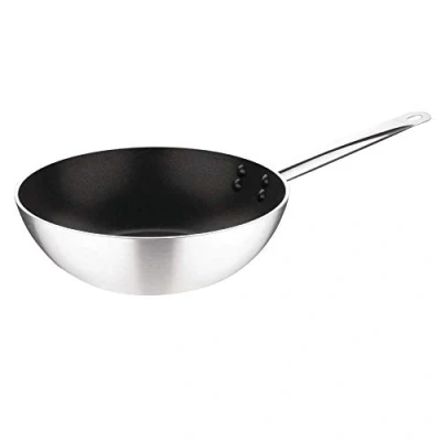 Afbeelding van Vogue Platinum Plus Anti Aanbak Wokpan 30cm FB690 Horeca &amp; Professioneel